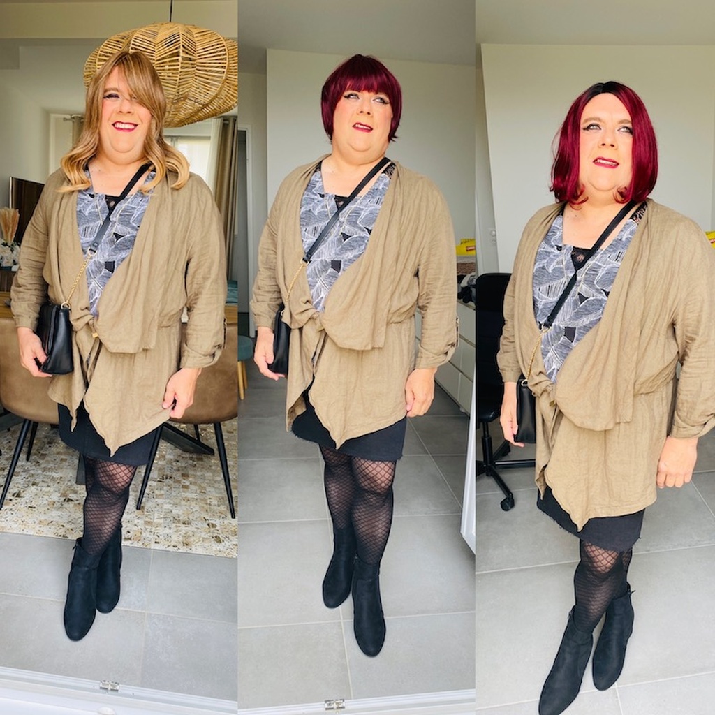 évolution coiffure femme avec perruque