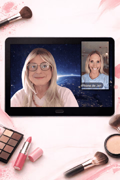 Séance de maquillage et féminisation en visioconférence avec Transbeauté
